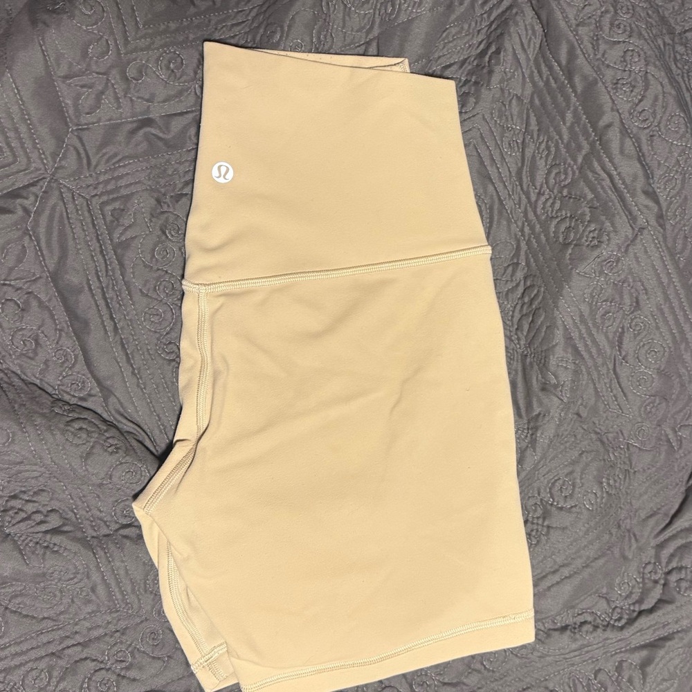 Lululemon Athletica Align Tan Bike Shorts